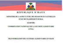 Transformation des systèmes alimentaires en haïti Transformation des systèmes alimentaires en Haïti