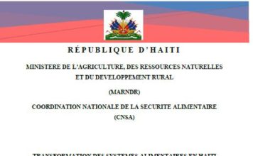 Transformation des systèmes alimentaires en haïti Transformation des systèmes alimentaires en Haïti