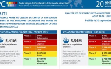 ANALYSE IPC DE L’INSÉCURITÉ ALIMENTAIRE AIGUËAOÛT 2024 – JUIN 2025